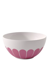 Porcelain Salad Serving Bowl 24cm with Floral Pattern