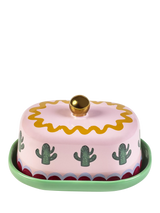 Eleanor Bowmer Electric Coast Stoneware Butter Dish Multi
