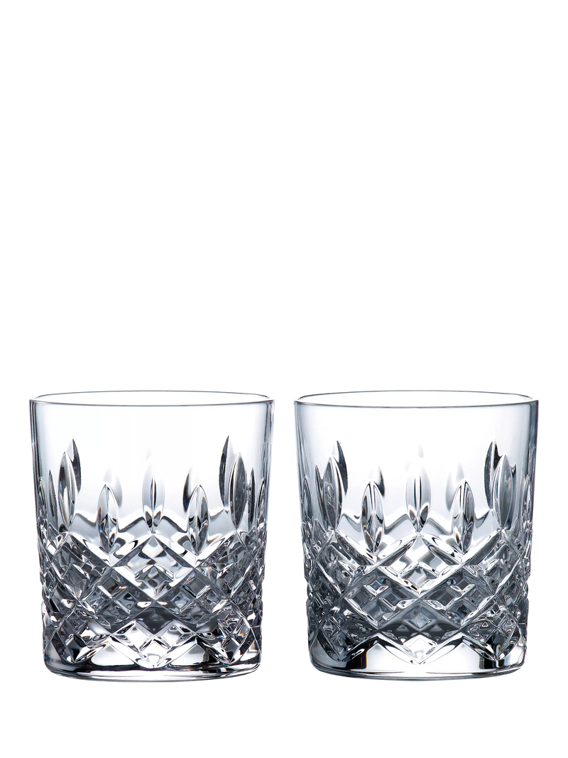 Royal Doulton Crystal Cut Glass Tumbler Clear Set of 2 290ml, imported from the UK
