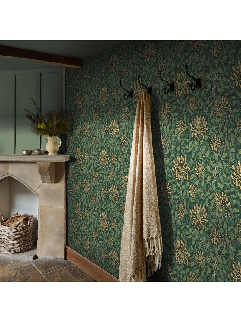 William Morris At Home Honeysuckle wallpaper (British brand)