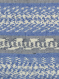 King Cole Fjord DK yarn with multi-colour mock Fair Isle effect, 100g, UK version
