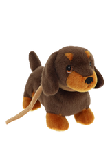 Standing Dachshund Soft Dog Toy with Velvet Collar, 23cm