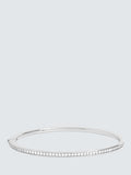 Jon Richard Pave Crystal Bangle Silver