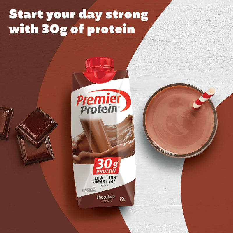 Premier Protein chocolate protein shake 12 x 325ml, imported from the UK