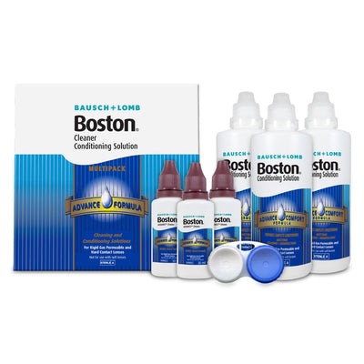 Bausch + Lomb Boston Contact Lens Solution Multipack 3 x 30ml & 3 x 120ml