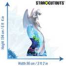 Dreamworks Light Fury Dragon cardboard cutout 194x96x15cm (British brand)