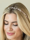 Ivory & Co rose gold bohemia crystal and pearl hair vine, UK version