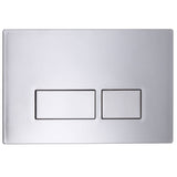 Square Dual Flush Plate with Chrome Finish