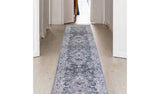 Homemaker Traditional Grey Blush Short Pile Runner Rug 67x200cm