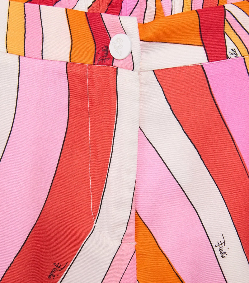 PUCCI Junior Retro Swirl Straight Trousers for children 4-13 years, imported from the UK