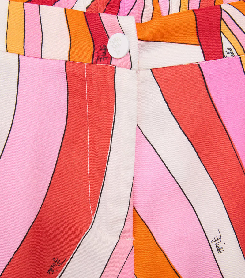 PUCCI Junior Retro Swirl Straight Trousers for children 4-13 years, imported from the UK