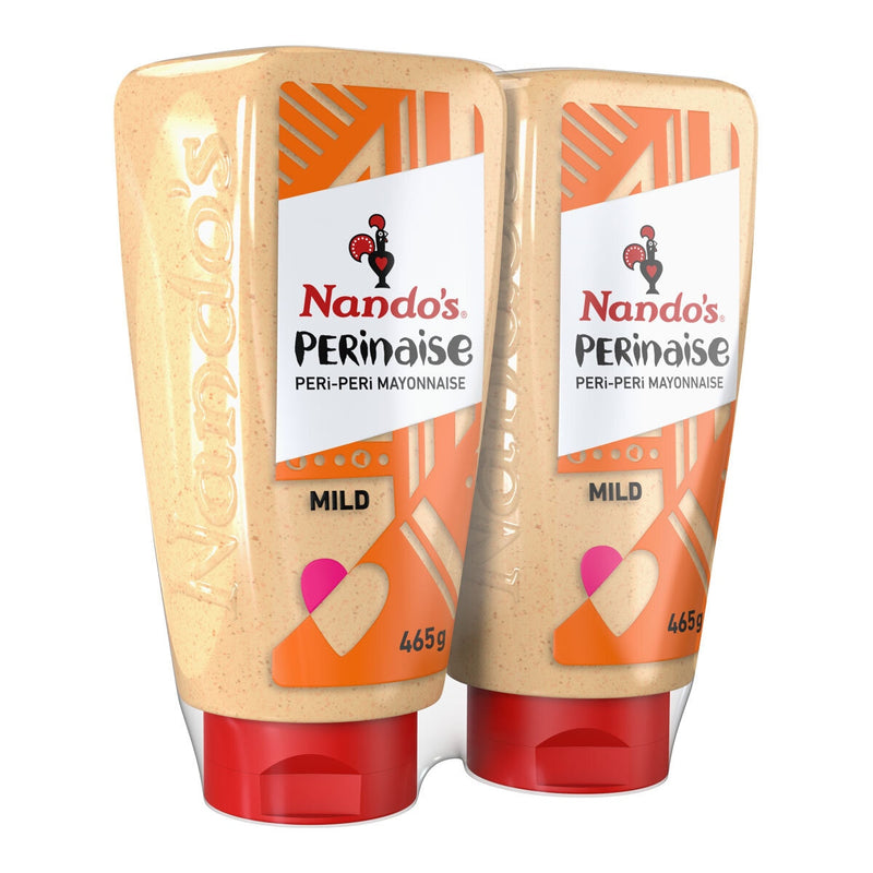 Nando's Perinaise Mild mayonnaise 2x465g, imported from the UK