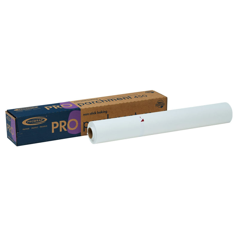 Prowrap baking parchment paper 45cm x 50m, imported from the UK