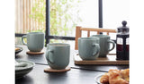 Habitat Set of 4 Mugs Matte Green Stoneware Drinking Mugs 420ml