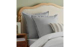 Habitat Cotton Rich 180TC Continental Pillowcase Pair - Grey Oxford Pillowcases 65x65cm