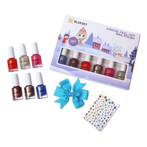 Bluesky AirKiss Kids Nail Polish Set Winter Collection 6 x 5ml - British product