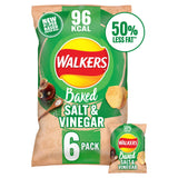 Walkers Baked Salt & Vinegar Multipack Crisps Snacks 6x22g GOODS Sainsburys