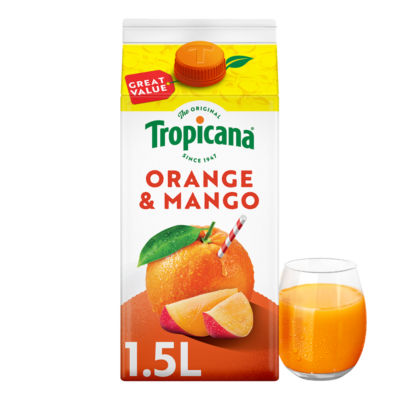 Tropicana Orange & Mango Fruit Juice 1.5L (British brand)
