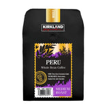 Kirkland Signature Peru Medium Roast Whole Coffee Beans 907g, UK version