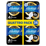 Always Ultra Night Quattro Sanitary Towels 36 Pack