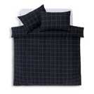 Argos Home Grid Check Grey Double Duvet Cover Set - British product