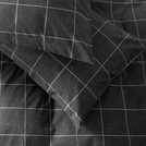 Argos Home Grid Check Grey Double Duvet Cover Set - British product