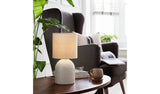 Habitat ceramic table lamp in off white, 40cm height, UK version