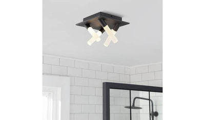 Argos Home Metal 4 Light LED Bathroom Flush Ceiling Light