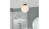 Habitat Opal Glass White Bathroom Flush Ceiling Light