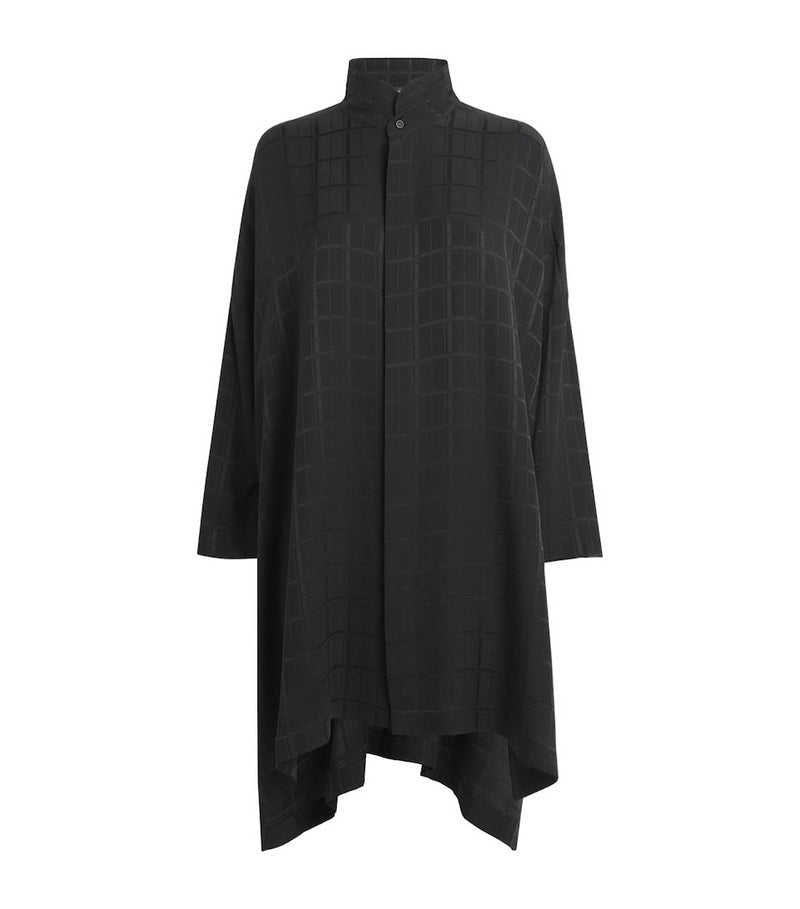 Wool Waistcoat with Lace Ruffles and Square Neckline