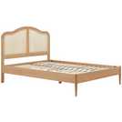 Birlea Oak Rattan Bed Frame Double - British product