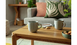 Habitat Set of 4 Matte Grey Stoneware Mugs 420ml