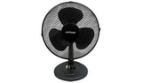Oscillating black desk fan 12 inch - British product