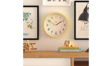 Jones Clocks Kids Analogue Wall Clock Yellow 25cm