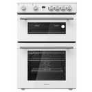 Hisense 60cm double oven electric cooker in white, UK version