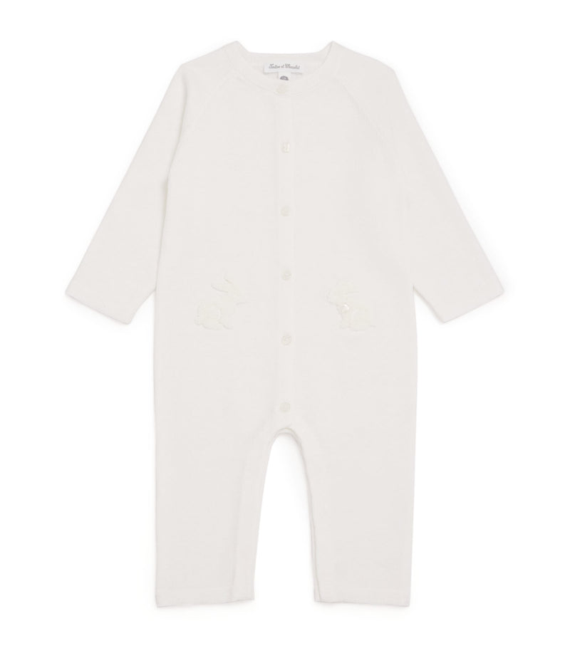 Tartine et Chocolat cotton rabbit jacquard baby playsuit 1-24 months (British brand)