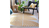 Habitat Global Swirl Yellow Cotton Flatweave Rug 120x170cm, UK version