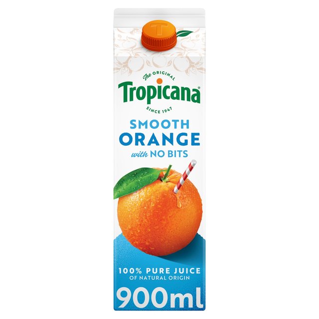 Tropicana Pure Smooth Orange Fruit Juice 900ml GOODS M&S