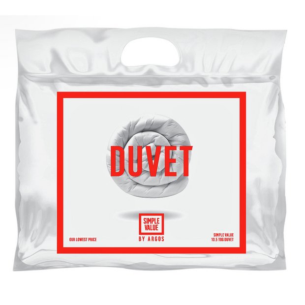 Argos Home 10.5 Tog Single Duvet - British product