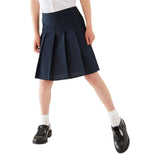 M&S Girls Crease Resistant School Skirts, 11-12 Years, Navy