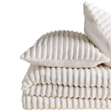 M&S Cloud Fleece Bedset, Super King, Cream