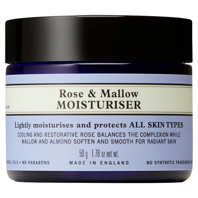 Neal's Yard Remedies rose and mallow moisturiser, imported from the UK
