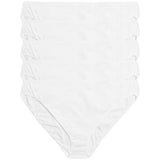 M&S Collection No VPL Cotton Modal High Leg Knickers, 5 Pack, 12, White