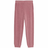 M&S Feather Knit Cuffed Hem Joggers, Medium, Dusty Pink