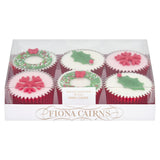 Fiona Cairns Golden Sponge Christmas Wreath Fairy Cakes