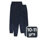 M&S Kids Cotton-Rich Joggers, 10-11 Years, Navy