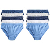 M&S Blue Nautical Briefs, 8-9 Years, Blue Mix