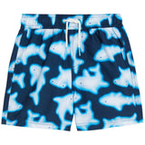 M&S Shark Swim Short, 6-7 Y, Navy