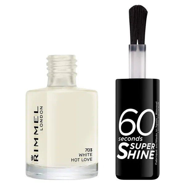 Rimmel nail polish White Hot Love 8ml, imported from the UK