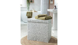 Argos Home Floral Laundry Basket with Dividers Grey 130L